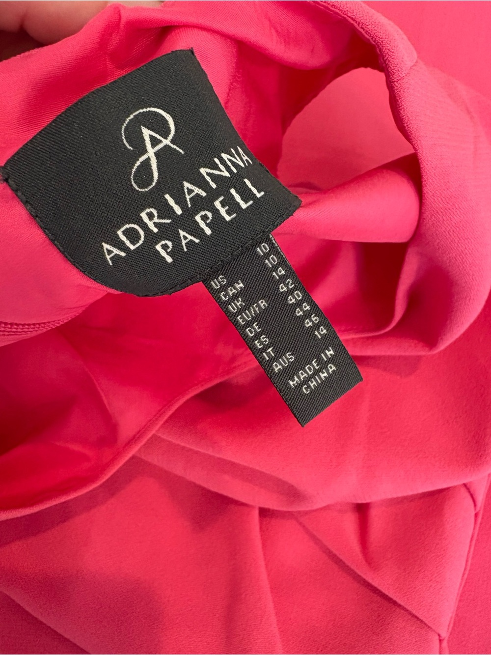 Adrianna Papell Sleeveless Hot Pink Midi Sheath Dress 10 - Picture 3 of 5